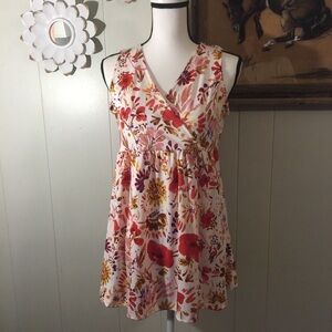 Flirty Pink floral babydoll tank